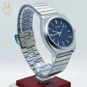 Wholesale Luminous Silver Stainless Steel Strap Watch 30M Waterproof Chronograph Quartz Watches from china suppliers