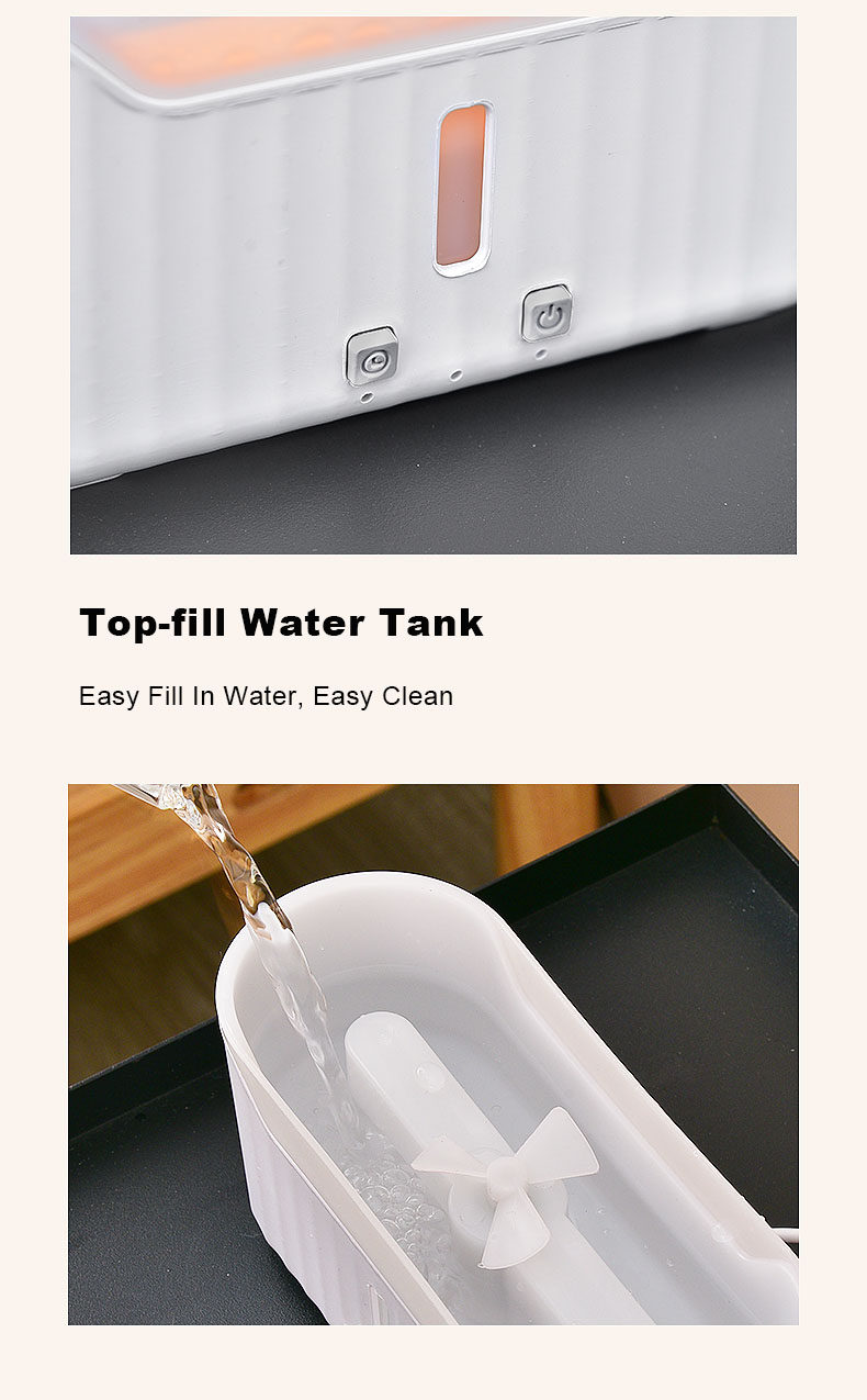2023 New Flame Water Atomization Jellyfish Fog Humidifier Desktop Portable Essential Oil Aroma Diffuser with Atmosphere Light