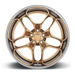 factory direct custom 22 to 24 inch aluminum gold bronze brushed car forged