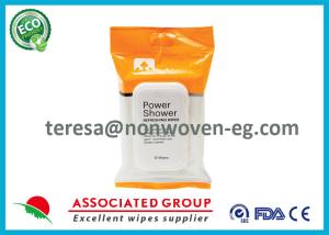 Wholesale Face Wet Ones Power Shower Wipes , Antibacterial Hand Wipes For Babies from china suppliers