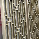 Decorative Golden Coating Stainless Steel Room Partition For Living Room