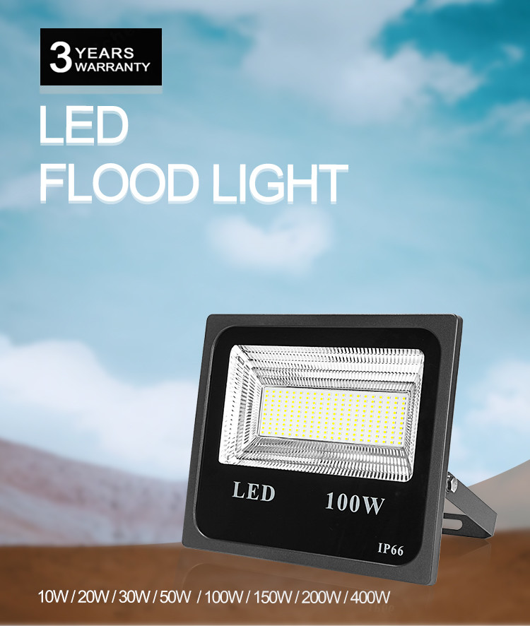 High Temperature Resistant 80lm/W 200w 100w outdoor LED Flood Light Ip65