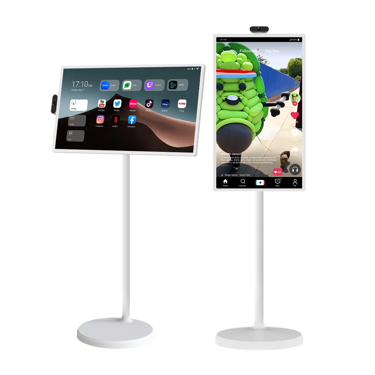 Movable Smart TV Rotate Screen 24 Inch 32 Inch IPS Android 12 Incell Lcd Display