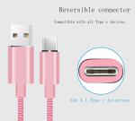 Manganese Steel Usb Type C To Usb Cable 3A 3 Foot Super Strong