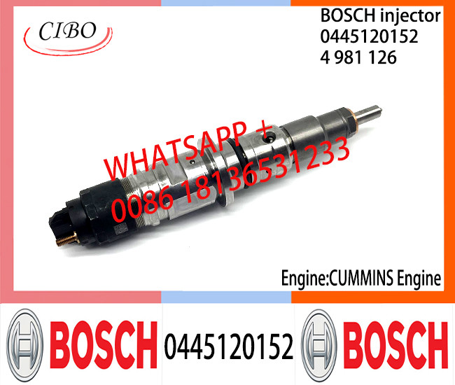 BOSCH 0445120152 4981126 Neutral Fuel Injector Assembly 0445120152 4981126 For CUMMINS