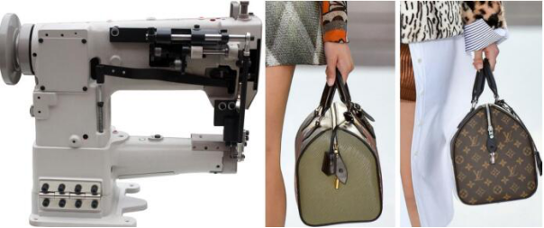 Single Needle Cylinder Arm Compound Feed Walking Foot Heavy Duty Bags Sewing Machine
