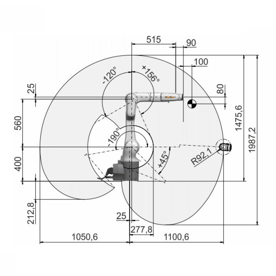 11.1 Kg Load Capacity Precision Industrial Robot Arm