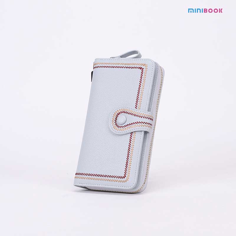 Women's Clutch Wallets with Multiple Colors Long Zipper Money Pocket and Card Holder