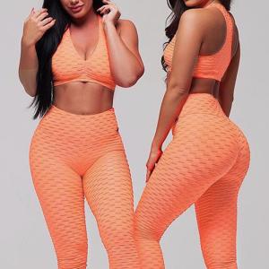 Wholesale Ribbed Sportswear Gym Yoga Clothes Seamless Workout Leggings For Women from china suppliers