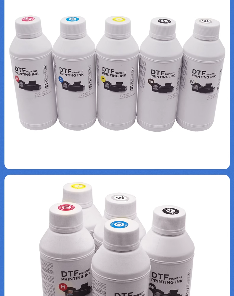 Excellent Color Brightness DTF Pigment Ink DTF Printing Ink For Epson Printers