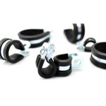 Wide Tubing Pipe Hose Clamp Insulated Tube Clips And Clamps With Rubber