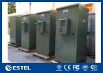 19 Inch Double Wall Green Outdoor Telecom Cabinet For Wireless Communication
