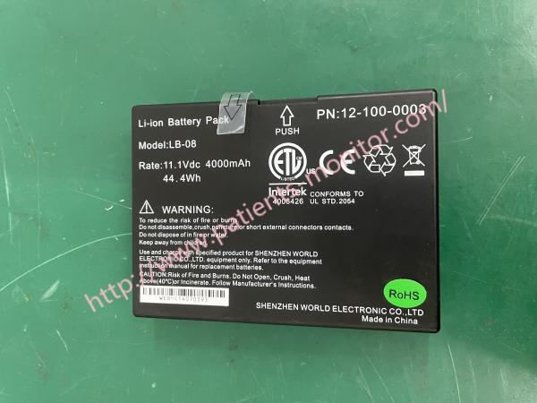 Li-Ion Battery Pack Model LB-08 PN 12-100-0003 For Biolight BLT AnyView A5