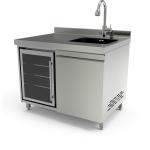 Indoor Stainless Steel Kitchen Cabinets ISO9001 OEM ODM