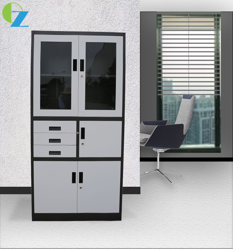 Thickness 0.5-1mm 3 Drawer Metal File Cabinet KD Structure