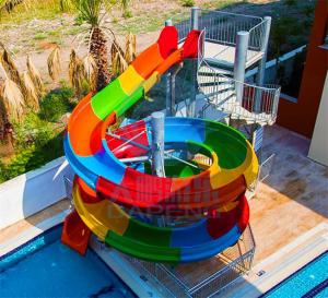 Wholesale Anti Ultraviolet fade Swimming Pool Water Slide Fiberglass Colorful Water Slide from china suppliers
