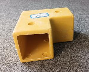 Wholesale FRP Connectors Handrail Fittings Fiberglass Tube Pipe 50mm SMC Two Way Corner FRP Tube Accessaries from china suppliers