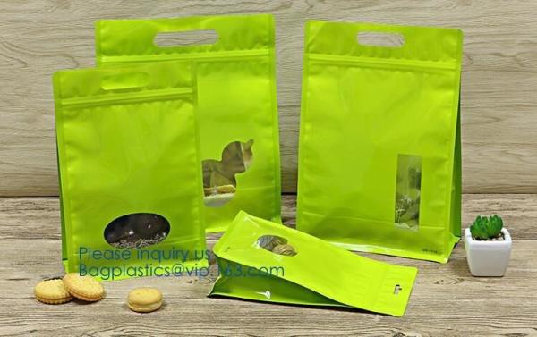 chocolate food packaging custom square bottom aluminum foil zipper pouch bag