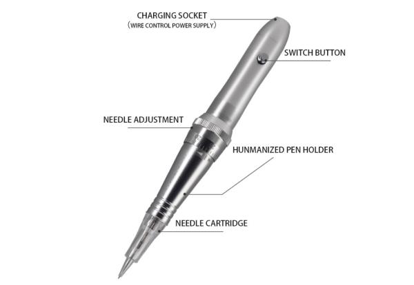 MTS Factory Price Permanent Makeup Tattoo Machine Gun Silver Aluminum Material