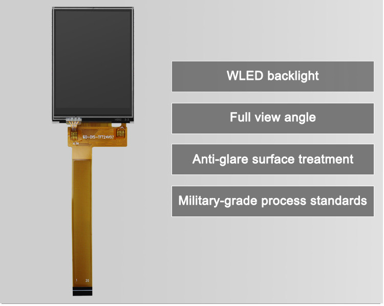 Pixel Arrangement RGB Vertical Stripe Resolution Lcd Display Panel 240x320 2.4 Inch