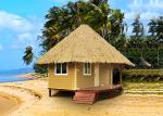 Small Modular Prefabricated Hotel , Overwater Bungalow With Light Steel Frame