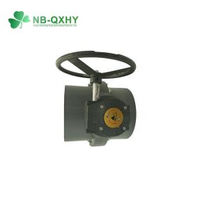 Wholesale Grey One Piece PVC Butterfly Valve for Agricultural Irrigation Tested and Approved from china suppliers