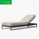Modern Outdoor Furniture Aluminum Sun Lounger Hotel Leisure Sun Bed Chaise
