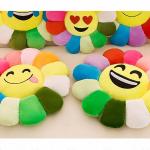 Sun Flower Shape Soft Seat Cushion Various Color Super Soft Fabric 40 - 60CM
