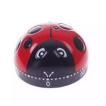 Seven Color Plastic 60 Minute Ladybug Kitchen Timer Fashion Shape Cute