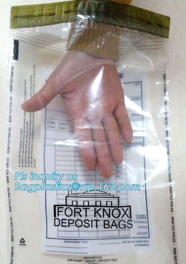 security deposit bags bank deposit bags cash deposit bags, general bank plastic deposit bags supply, Coin and Bank Note