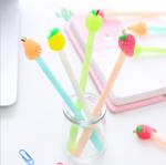 Cute Cartoon Fruit Creative Gel Ink Pen Strawberry Pear Apple Pineapple Neutral