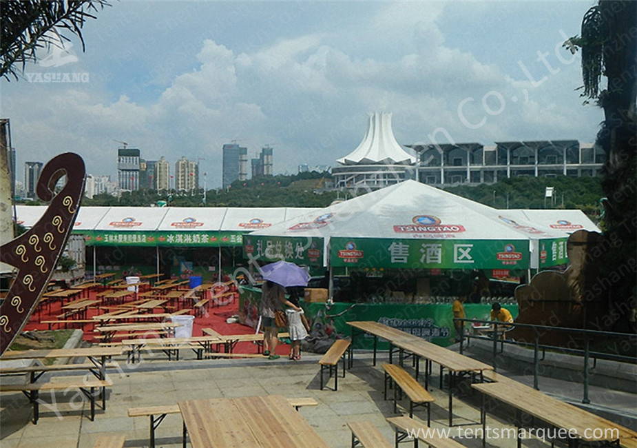 White PVC Cover Rustless Aluminum Alloy Outdoor Event Tent for Beer Sales