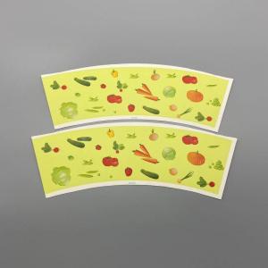 Wholesale At Max 6 Colors PE Coated Paper Cup Fan 330gsm Customized Flexo Printing from china suppliers