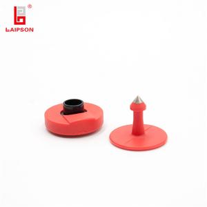 Wholesale USDA Integra MINI Swine Ear Tags , RFID Electronic Tag With Buttons Yellow 30mm*13mm from china suppliers