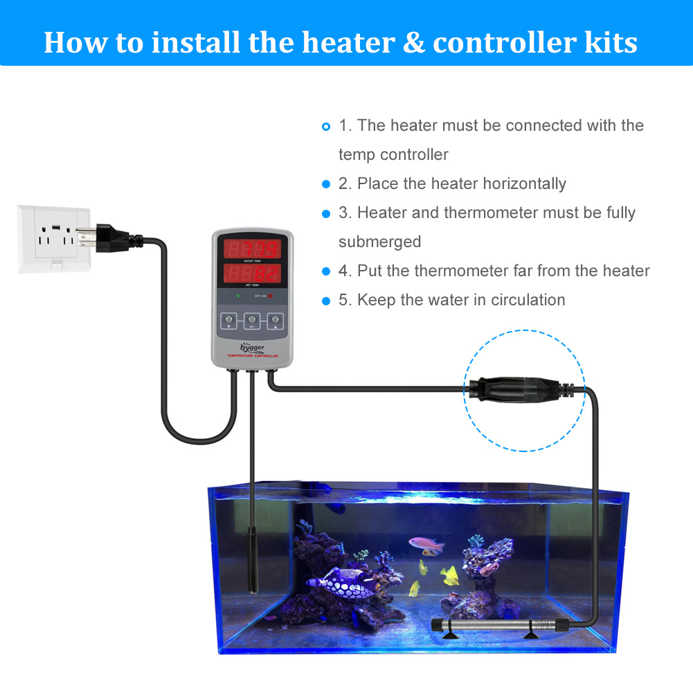 5 Gallon Tank 50w Titanium Fish Tank Heater