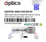 400G QSFPDD to 4x100G QSFP56 Breakout (Direct Attach Cable) Cables (Passive) 3M
