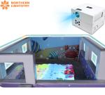 Northern Lights Floor Interactive Projection Sand Pool Game For Kindergarten