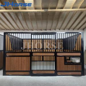 Wholesale Powder Coated European Horse Stalls Front Panels Bamboo Fillin Wood Weatherproof for Farms from china suppliers