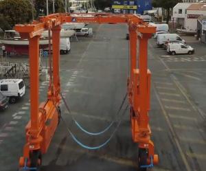 Wholesale 5-15m Lifting Mobile Boat Hoist Crane Single Or Double Beam Diesel Engine Powered from china suppliers