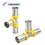 Durable Plumbing Push To Connect Tube Fittings Nickel Plated Brass Press
