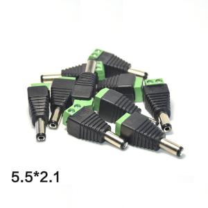 Wholesale 5.5mm x 2.1mm Male Jack DC Power Adapter for CCTV Camera LED Strip Lights from china suppliers