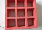 Red Fiberglass Reinforced Grating For Processing Refinery Plantform