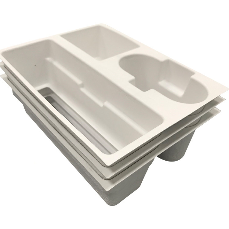 Oil Resistant Wet Press Pulp Tray For Electronic Inner Packaging