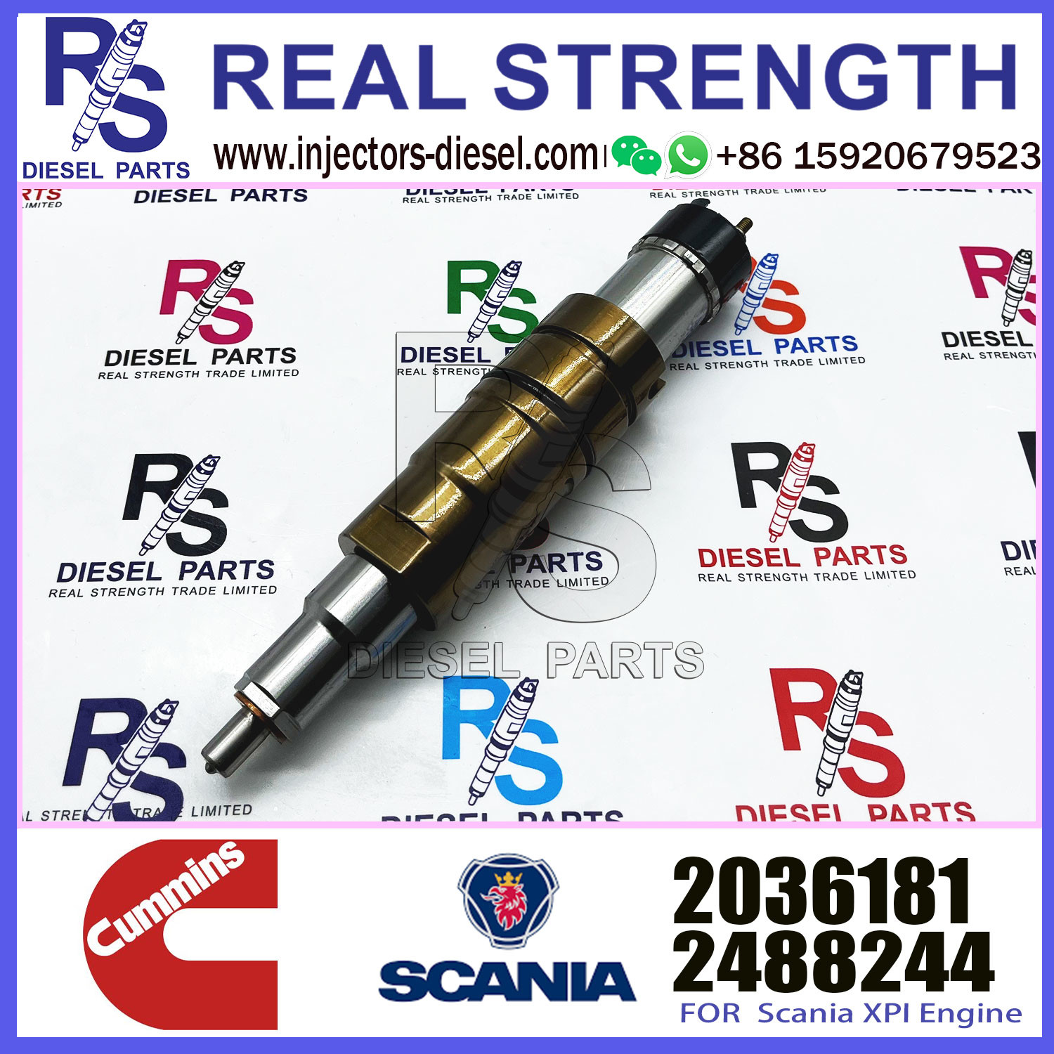 Common Rail DX350 Fuel Injector 2488244 2036181 0984302 180745090 DDJ8L0HW2 Diesel Engine