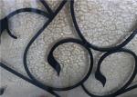 Wrought Iron Security Doors Glass Agon Filled 22*64 inch Size Shaped Wrought