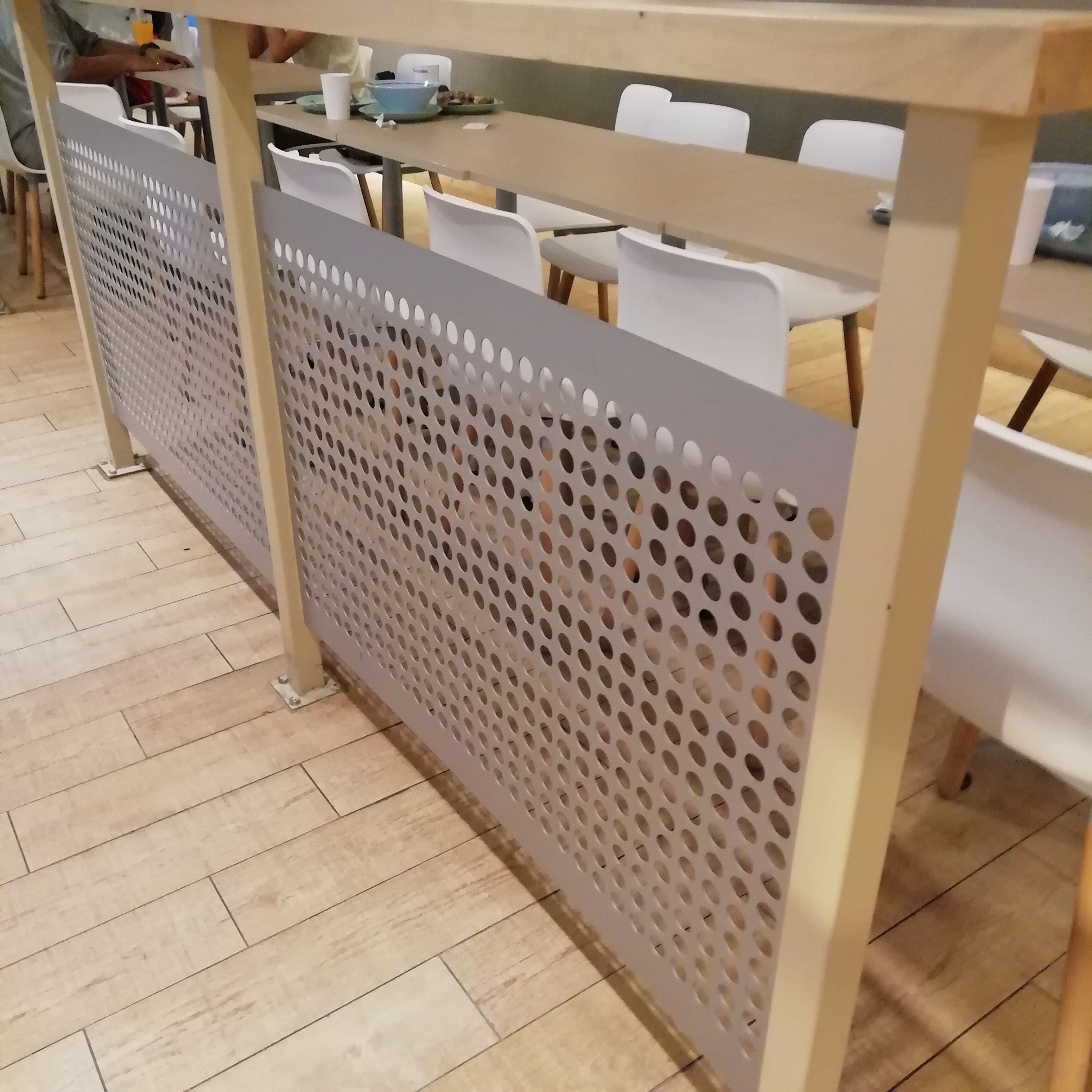 Customized Size Perforated Metal Mesh Architectural Panels Slotted Hole
