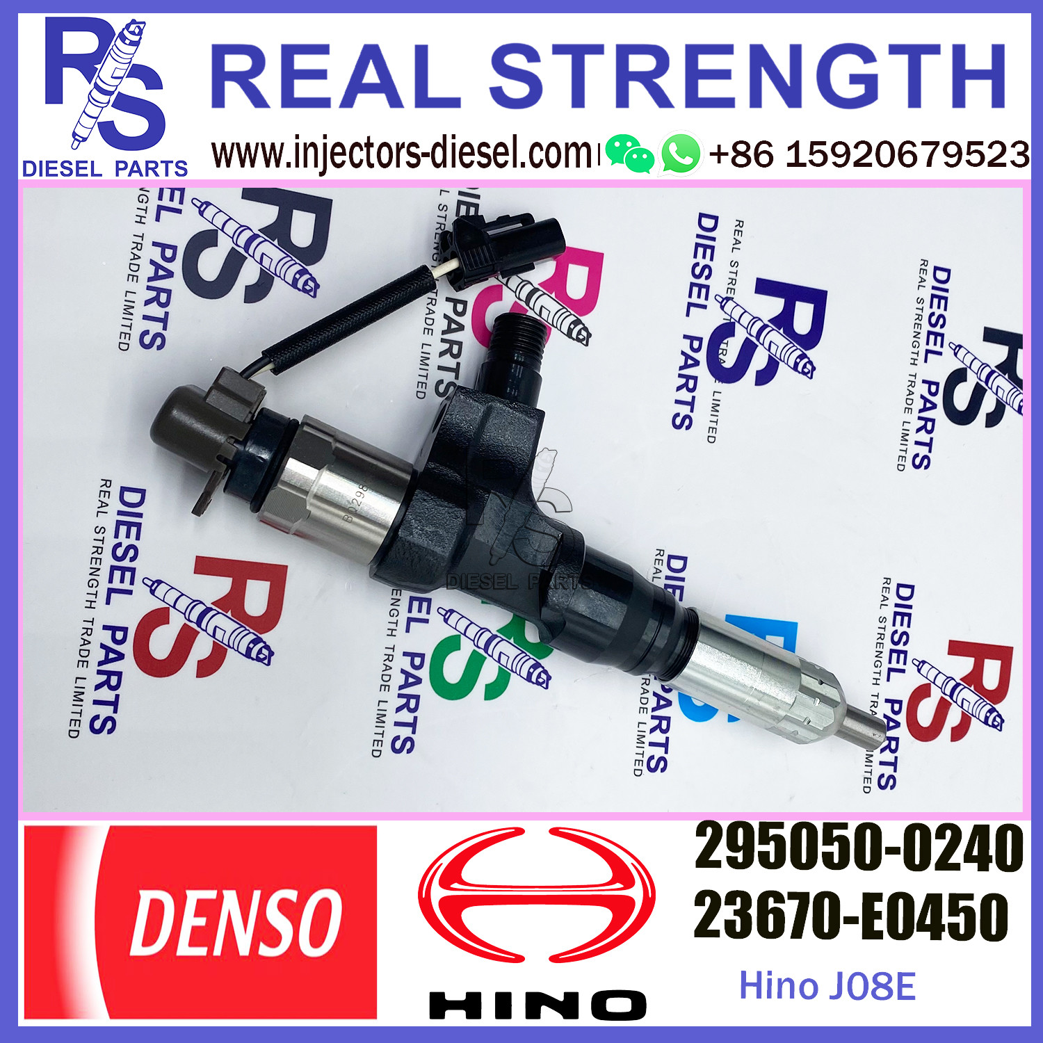 Orginal Fuel Injector 295050-0920 295050-0240 For HINO J08E 23670-E0540 23670-E0450 23670 E0450