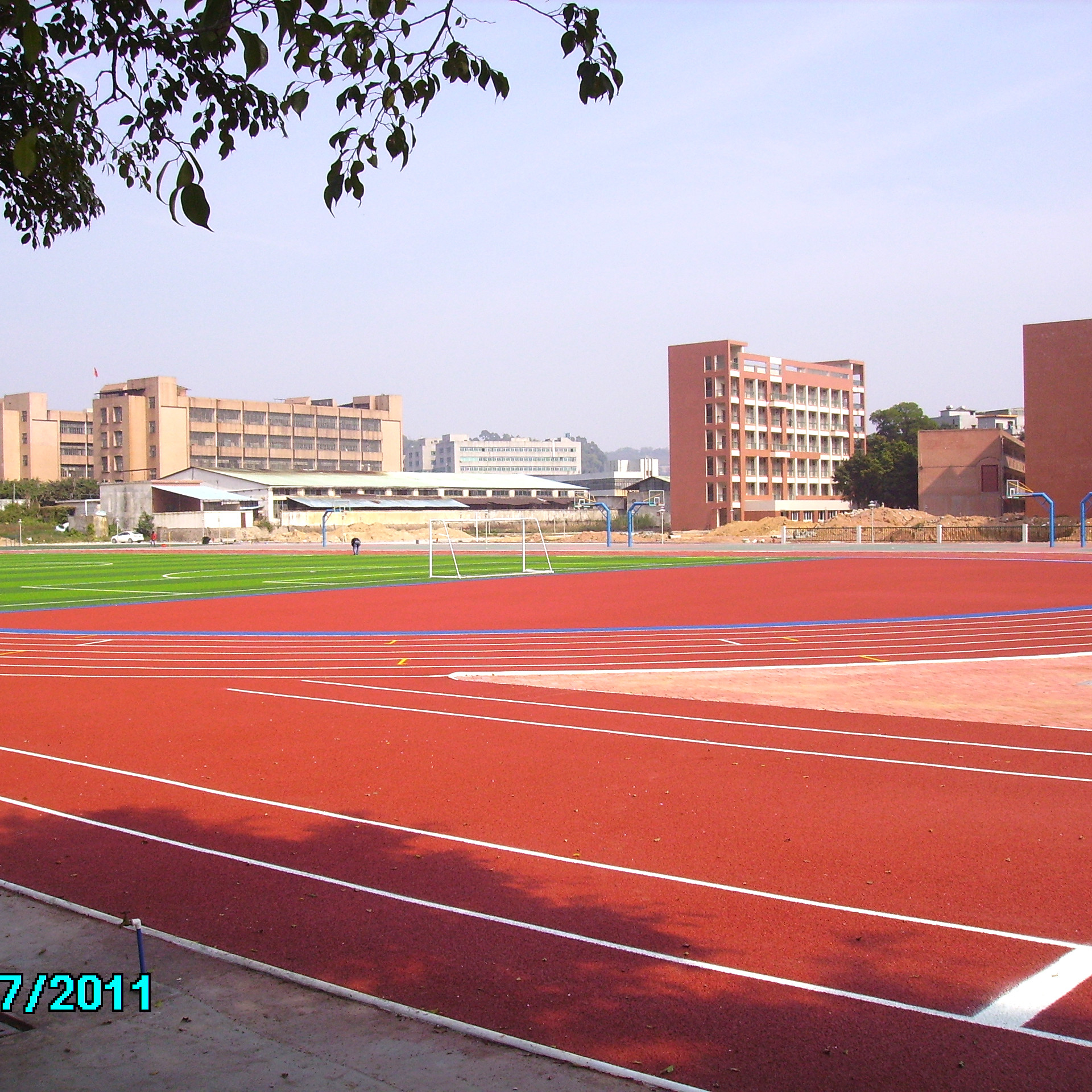 UV Resistant Running Track Flooring Surface Material For High School
