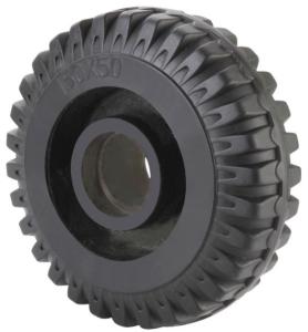 Wholesale 6 Inch Red Cast Iron Black Rubber Wheel from china suppliers