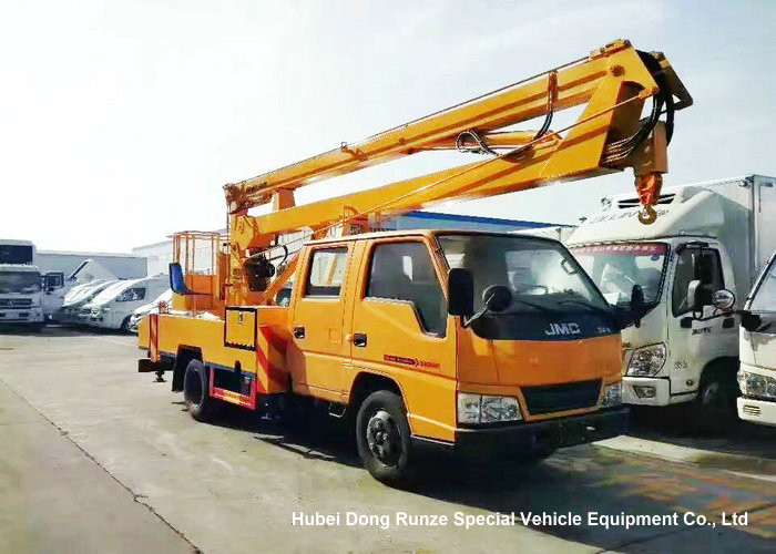 JMC 14-16m 4x2 Double Cabin Aerial Platform Truck For High Operation Working